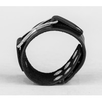 Широкий шкіряний браслет, код 3146