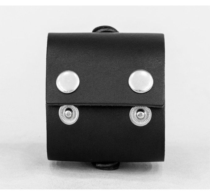 Широкий шкіряний браслет, код 3159