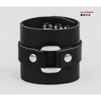 Широкий шкіряний браслет, код 3160