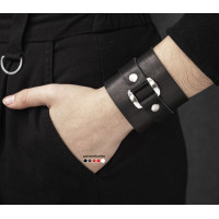 Широкий шкіряний браслет, код 3160