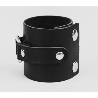 Широкий шкіряний браслет, код 3160