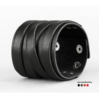 Широкий шкіряний браслет, код 3162