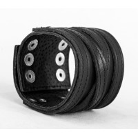 Широкий шкіряний браслет, код 3162ст