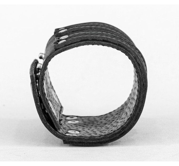 Широкий шкіряний браслет, код 3162ст