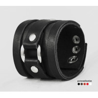 Широкий шкіряний браслет, код 3163