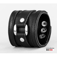 Широкий шкіряний браслет, код 3163ст