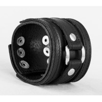 Широкий шкіряний браслет, код 3163ст