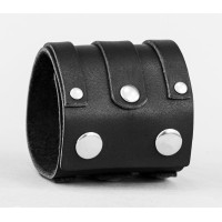 Широкий шкіряний браслет, код 3164