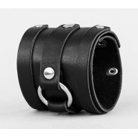 Широкий шкіряний браслет, код 3164