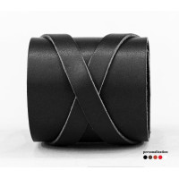 Широкий шкіряний браслет, код 3193