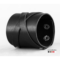 Широкий шкіряний браслет, код 3193