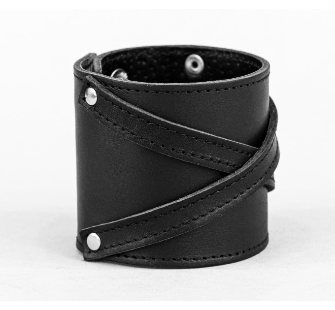 Широкий шкіряний браслет, код 3193ст