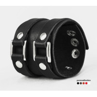 Широкий шкіряний браслет, код 3195