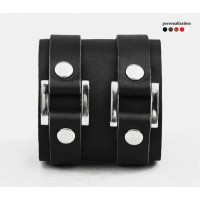 Широкий шкіряний браслет, код 3195