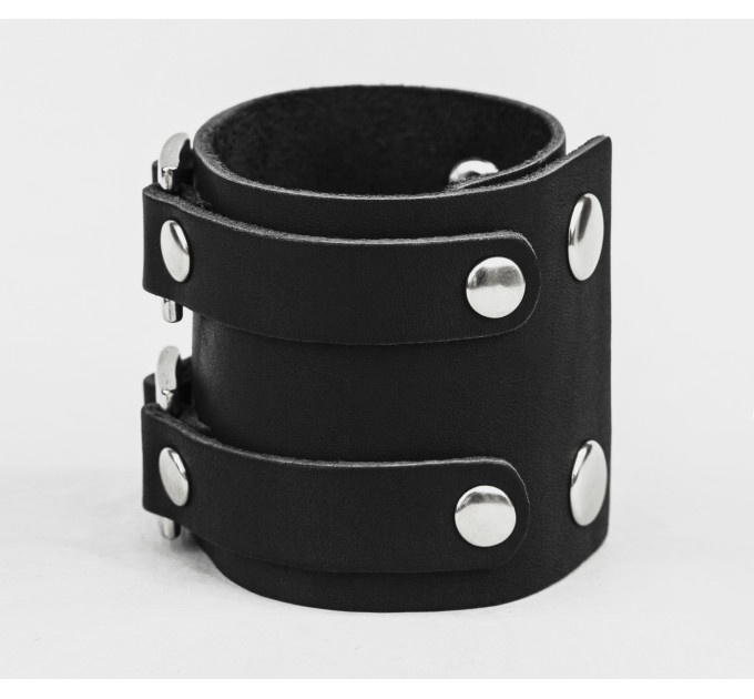 Широкий шкіряний браслет, код 3195