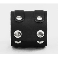 Широкий шкіряний браслет, код 3195