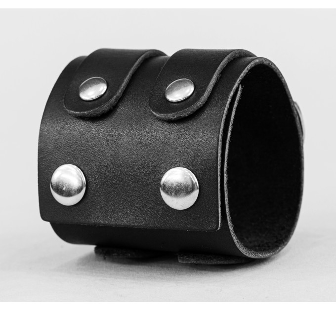 Широкий шкіряний браслет, код 3198