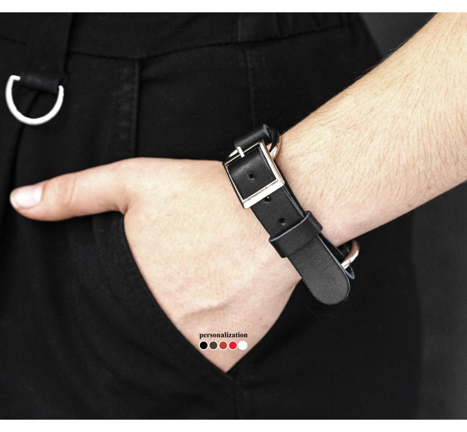 шкіряний браслет, код 3201