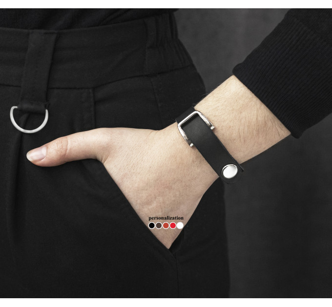 Шкіряний браслет, код 3240