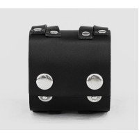 Широкий шкіряний браслет, код 3290