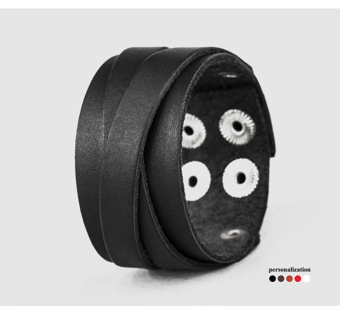 Шкіряний браслет, код 3291