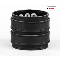 Широкий шкіряний браслет, код 3296ст