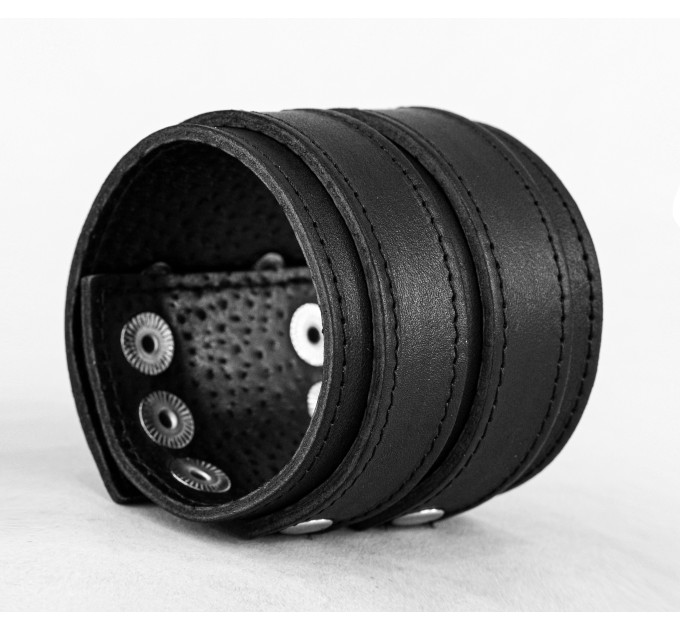 Широкий шкіряний браслет, код 3296ст