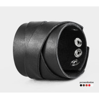 Широкий шкіряний браслет, код 3297