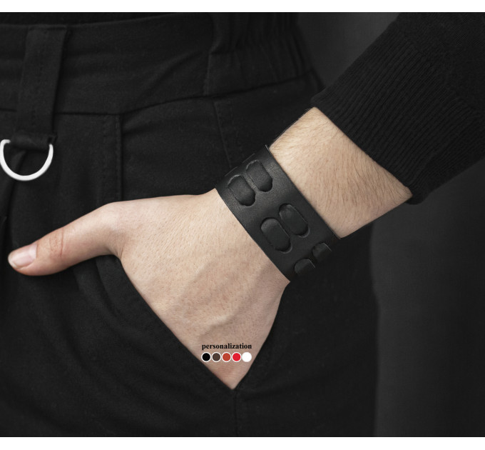 Шкіряний браслет, код 3311