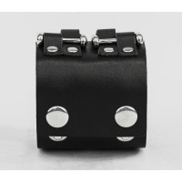 Широкий шкіряний браслет, код 3418