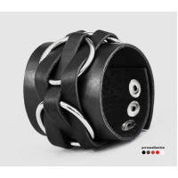 Широкий шкіряний браслет, код 3420