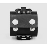 Широкий шкіряний браслет, код 3420