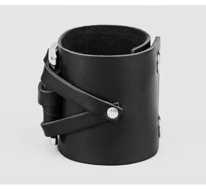 Широкий шкіряний браслет, код 3430