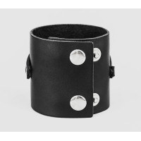 Широкий шкіряний браслет, код 3430