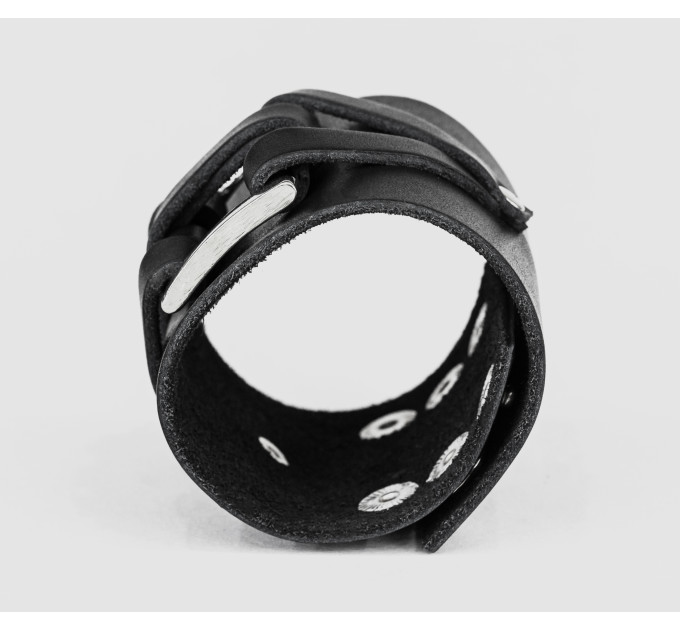 Широкий шкіряний браслет, код 3430