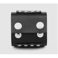 Широкий шкіряний браслет, код 3450