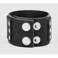 Широкий шкіряний браслет, код 3452