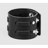 Широкий шкіряний браслет, код 3510