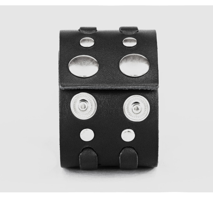 Широкий шкіряний браслет, код 3510