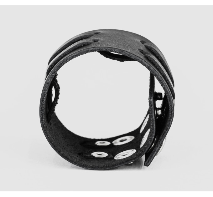 Широкий шкіряний браслет, код 3510