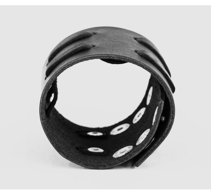 Широкий шкіряний браслет, код 3526