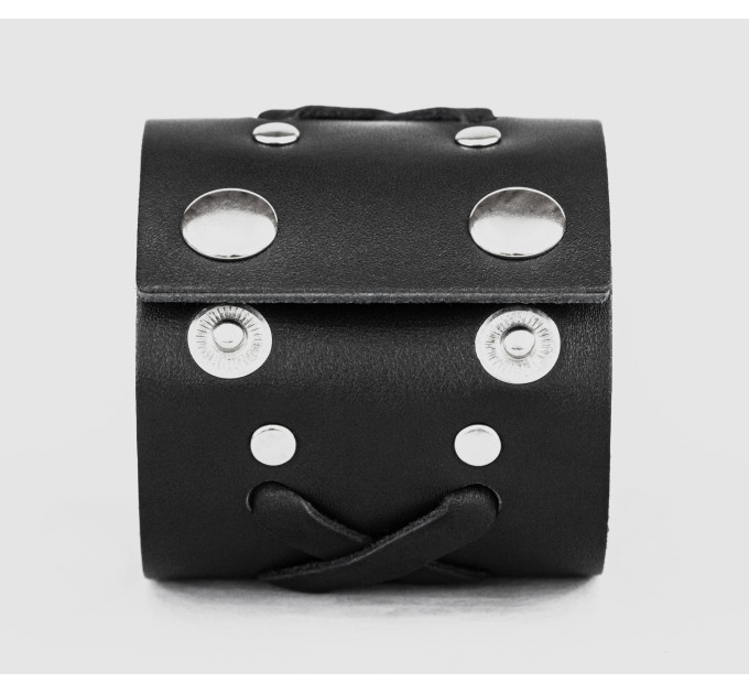 Широкий шкіряний браслет, код 3527