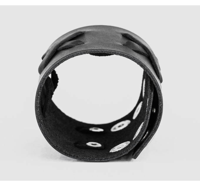 Широкий шкіряний браслет, код 3527