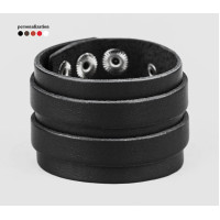 Широкий шкіряний браслет, код 3534