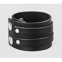 Широкий шкіряний браслет, код 3534