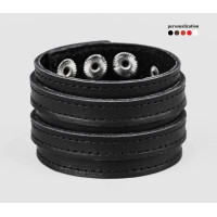 Широкий шкіряний браслет, код 3534ст