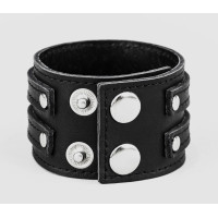 Широкий шкіряний браслет, код 3534ст