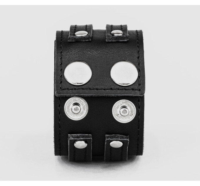 Широкий шкіряний браслет, код 3534ст