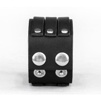 Широкий шкіряний браслет, код 3535