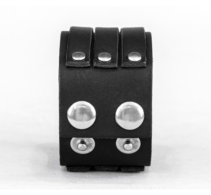 Широкий шкіряний браслет, код 3535